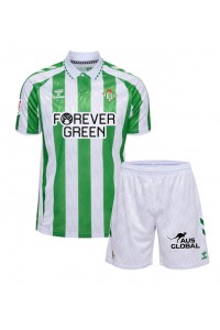 Fotbalové Dres Real Betis Dětské Domácí Oblečení 2024-25 Krátký Rukáv (+ trenýrky)